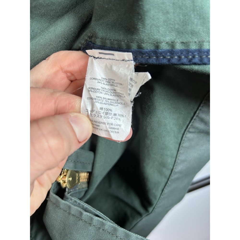 J CREW Women's Size XXS Perfect Lightweight Rain Field Jacket Green - Picture 5 of 9